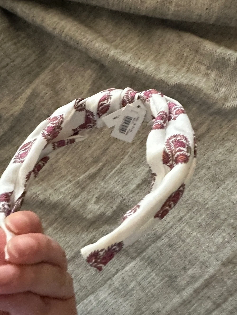J. Crew Printed knot headband